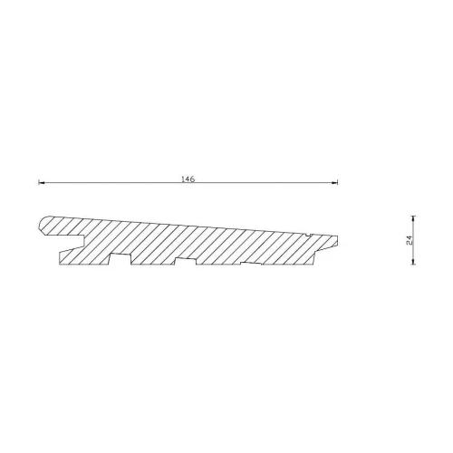 Świerk diagonal 24x146 mm