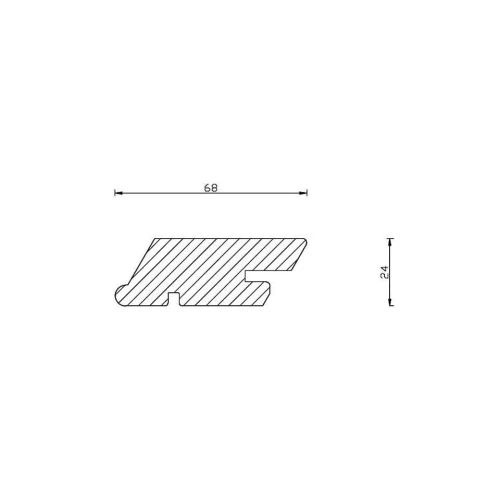 Modrzew Syberyjski Romb Tiga 24x68 mm