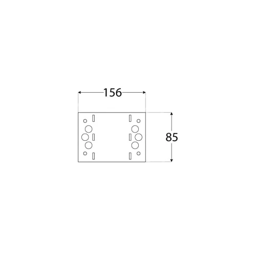 Retro Łącznik płaski 156x85x2,5 mm