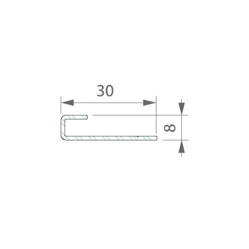 TWINSON profil startowy 30x8x3000 mm
