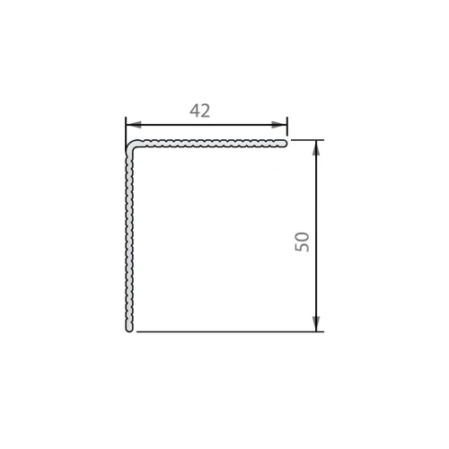 TWINSON Profil aluminiowy L 42x50 mm