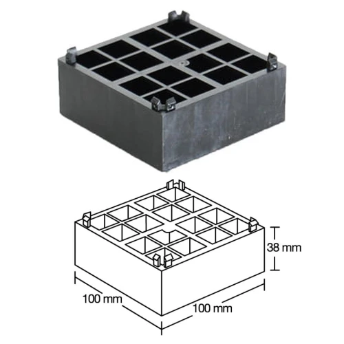 Podstawka czarna 38x100x100 mm