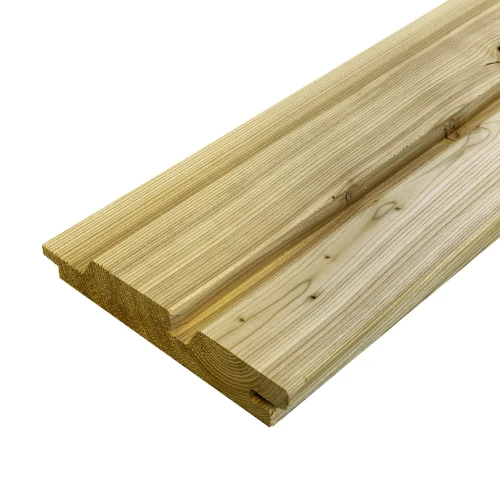 Deska elewacyjna z modrzewia kanadyjskiego profil rhombo duo 26x140 mm