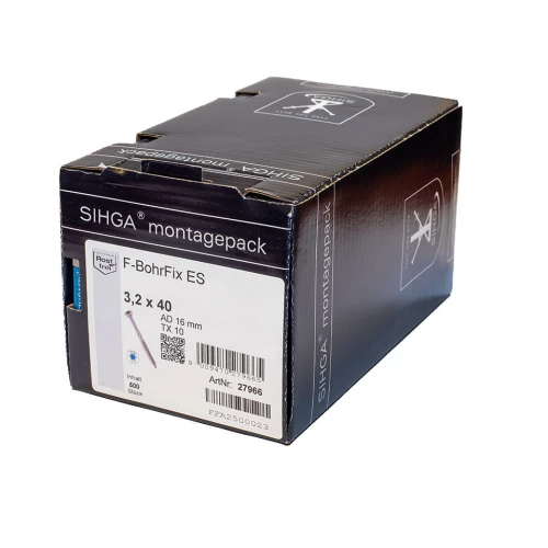 SIHGA Wkręt fasadowy F-BohrFix ES 3,2x40mm 500 szt.