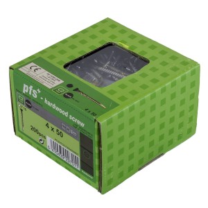 Wkręt fasadowy uniwersalny 4x50 czarna główka 200 szt.