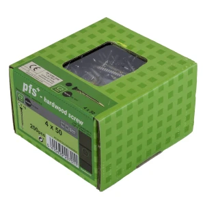 Wkręt fasadowy uniwersalny 4x50 czarna główka 200 szt.