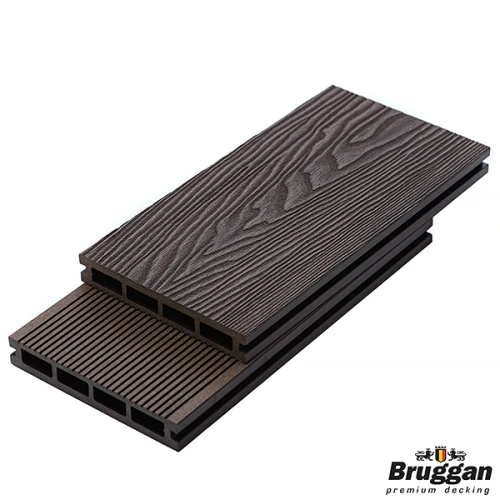 Deska tarasowa, kompozytowa BRUGGAN ELEGANT LIGHT 3D 25x150x4000mm , kolor WINE BROWN