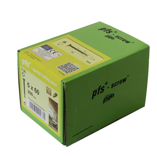 Wkręt konstrukcyjny 5,0x60 żółty ocynk