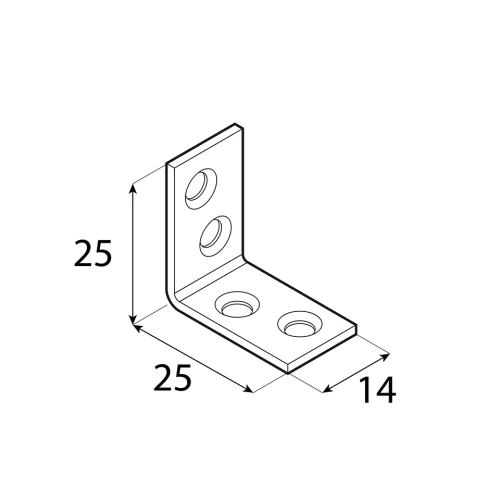 Kątownik wąski KW25