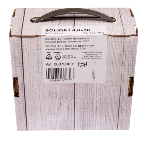 XFIX SOL Wkręt fasadowy 4,0x30 500 szt.