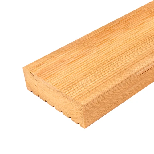 Deska tarasowa modrzew syberyjski 45x142 mm - strona drobno ryflowana