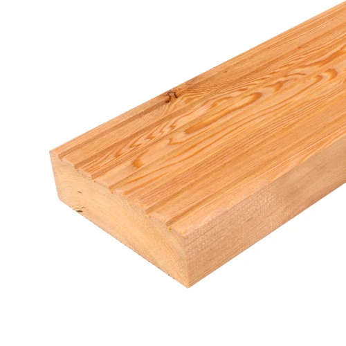 Deska tarasowa modrzew syberyjski 45x142 mm - strona grubo ryflowana