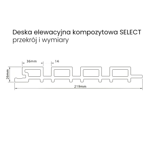 Deska elewacyjna SELECT wymiary